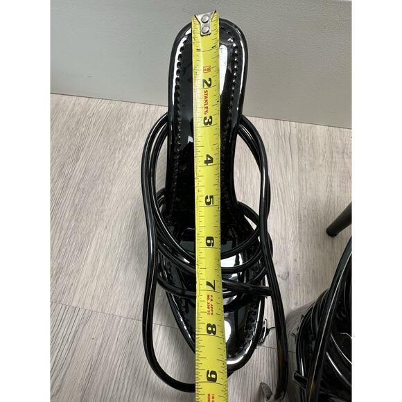 Cape Robbin Lili Ankle Strap Round Toe Platform Heels (Lili) 7, black - Picture 10 of 14